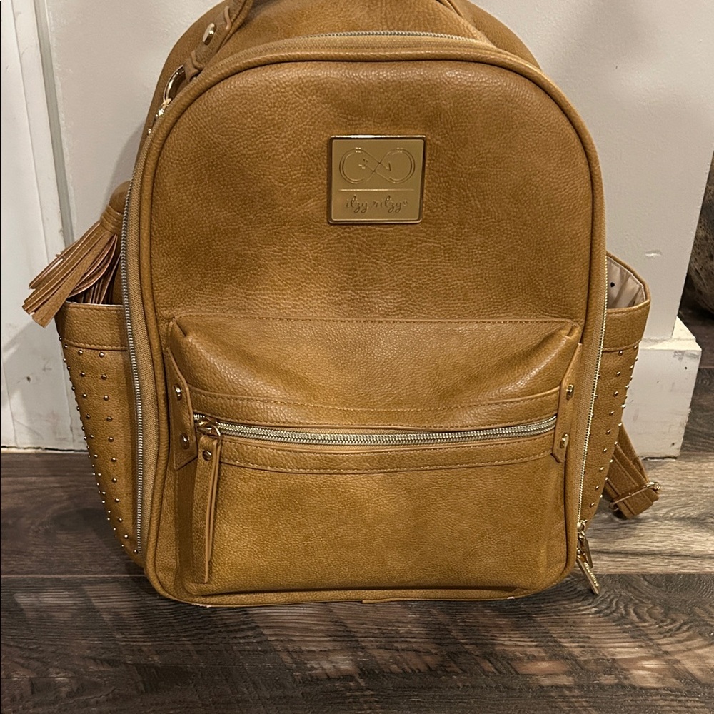 Itzy Ritzy Tan Backpack Diaper Bag